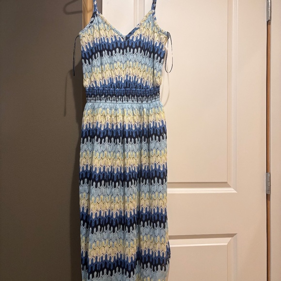 Ramy Brook Dorothy Smocked Waist Knit Dress - Picture 1 of 3